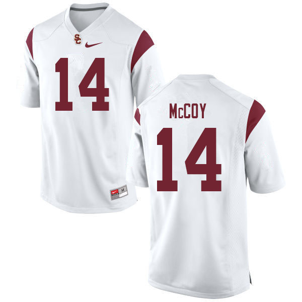 Men #14 Bru McCoy USC Trojans College Football Jerseys Sale-White